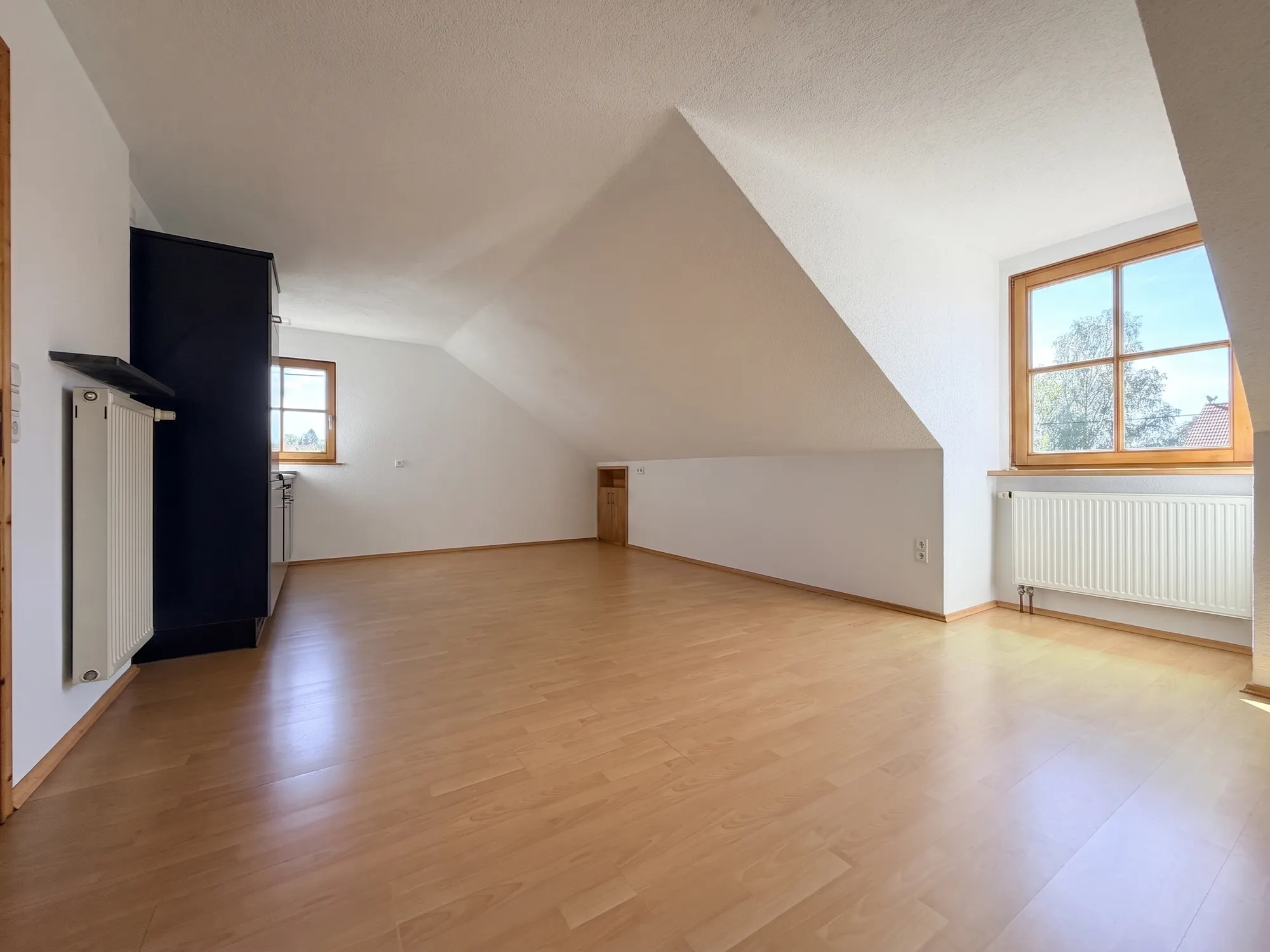 2. OG: Wohnraum mit Gaube