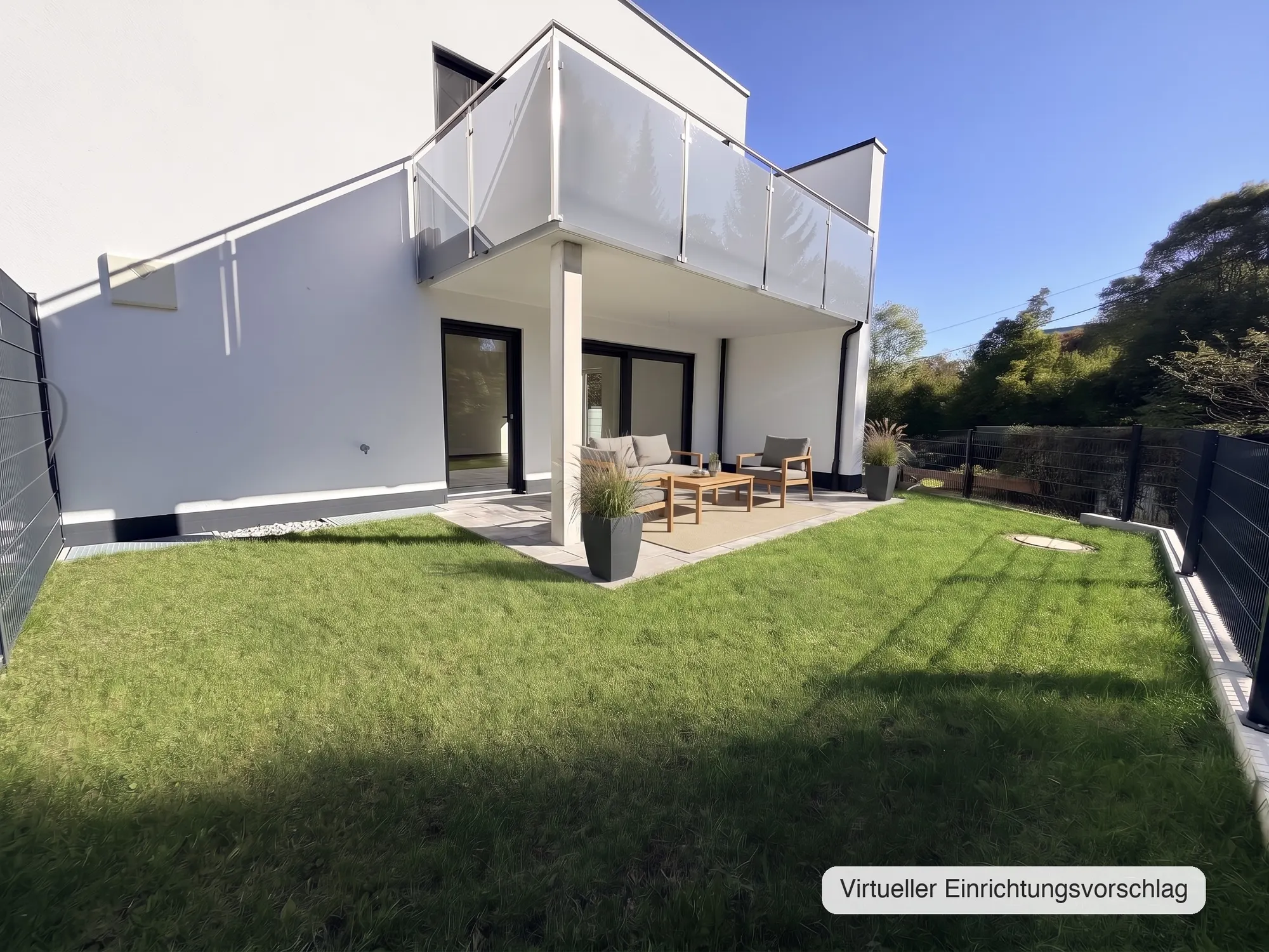 Terrasse und Garten — virtueller Einrichtungsvorschlag
