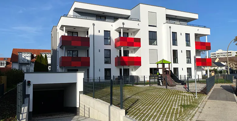 Neubau mit 13 Wohnungen und Tiefgarage in Kaufbeuren